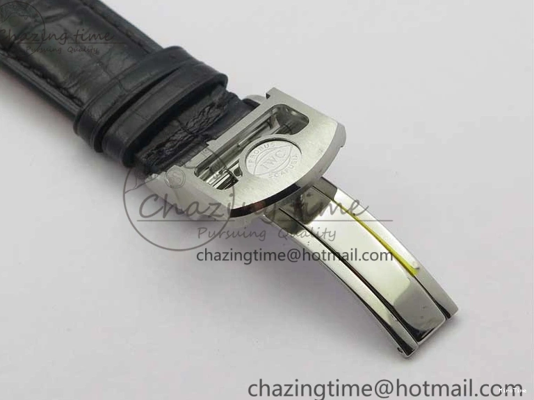 MIROTIME 0216 Portugieser Perpetual Calendar IW503301 V9F 1:1 Best Edition Silver Dial on Black Leather Strap A EyeCatching 7116